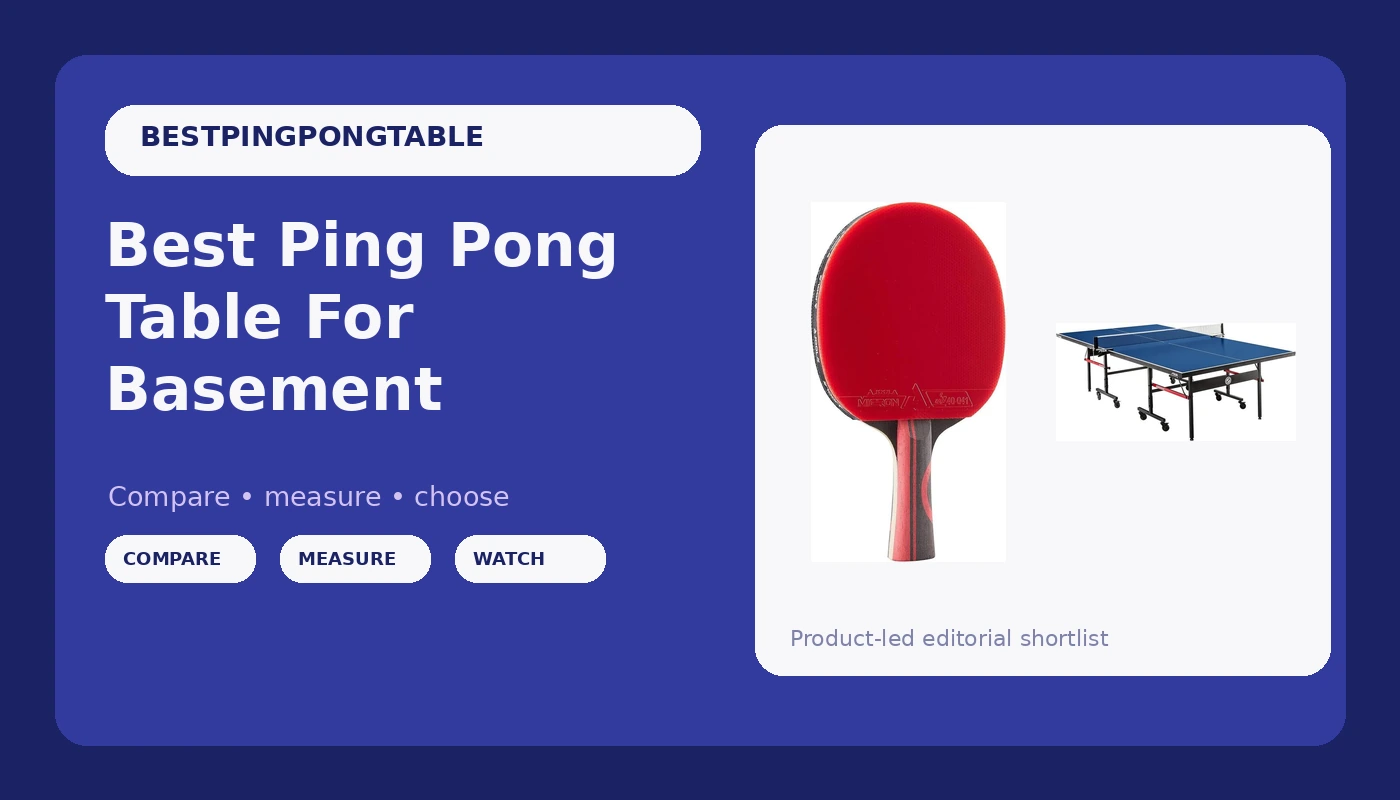 Best Ping Pong Table For Basement - PingPongTableGuide review with measurements and honest opinion
