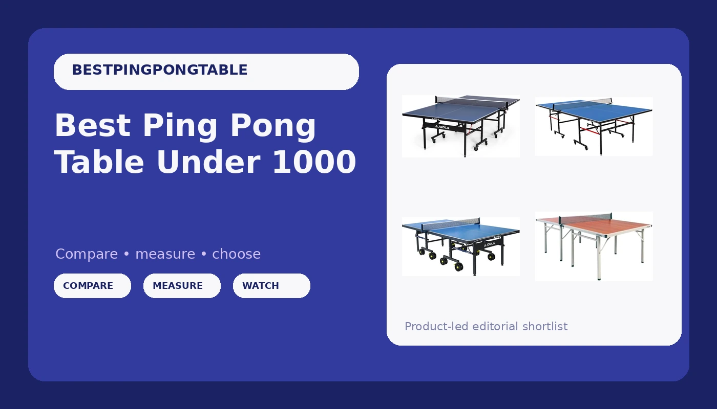 Best Ping Pong Table Under 1000 - PingPongTableGuide review with measurements and honest opinion