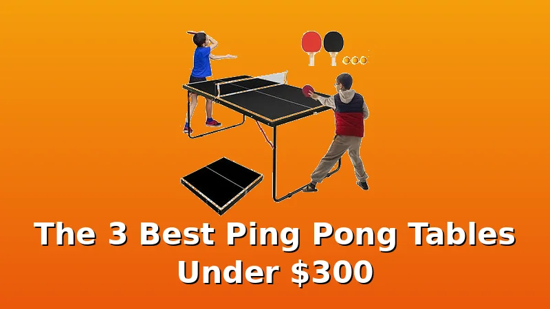 The 3 Best Ping Pong Tables Under $300 - PingPongTableGuide review with measurements and honest opinion
