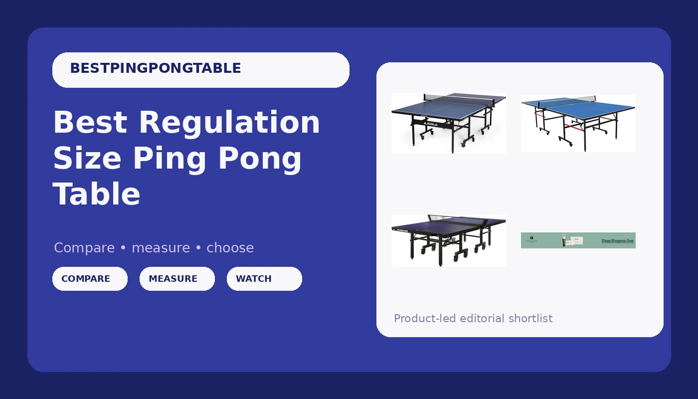 Best Regulation Size Ping Pong Table - PingPongTableGuide review with measurements and honest opinion