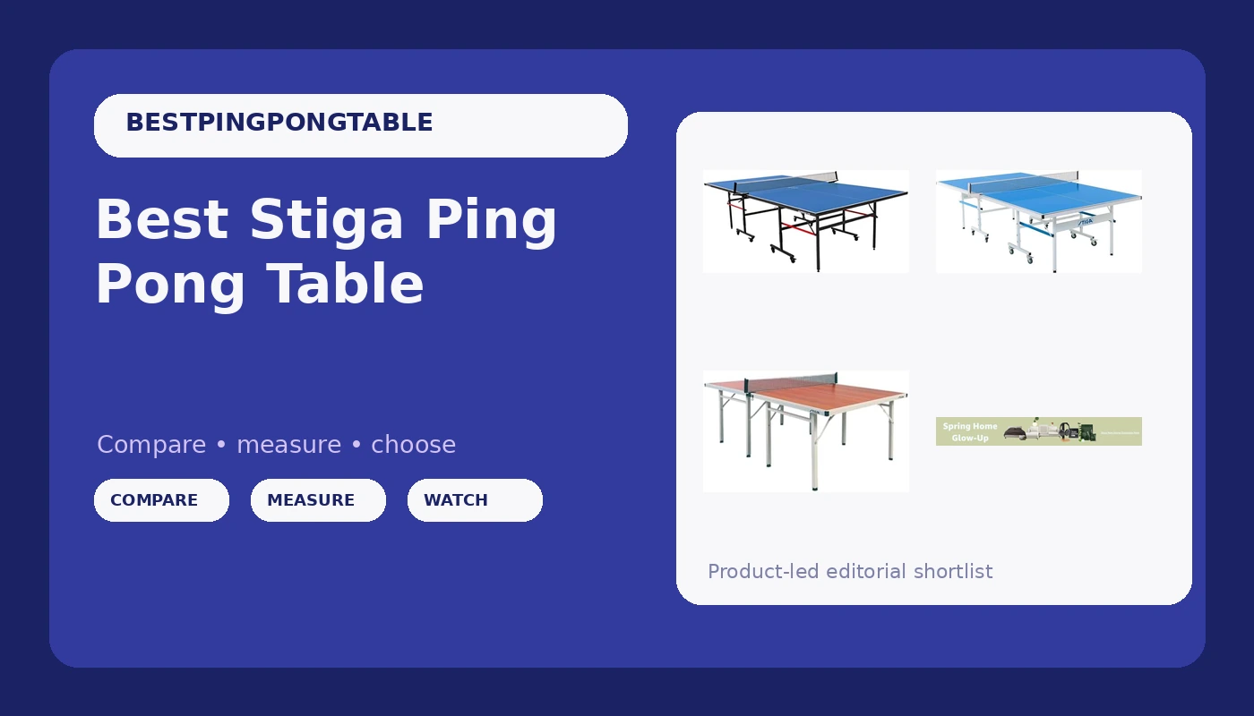 Best Stiga Ping Pong Table - PingPongTableGuide review with measurements and honest opinion