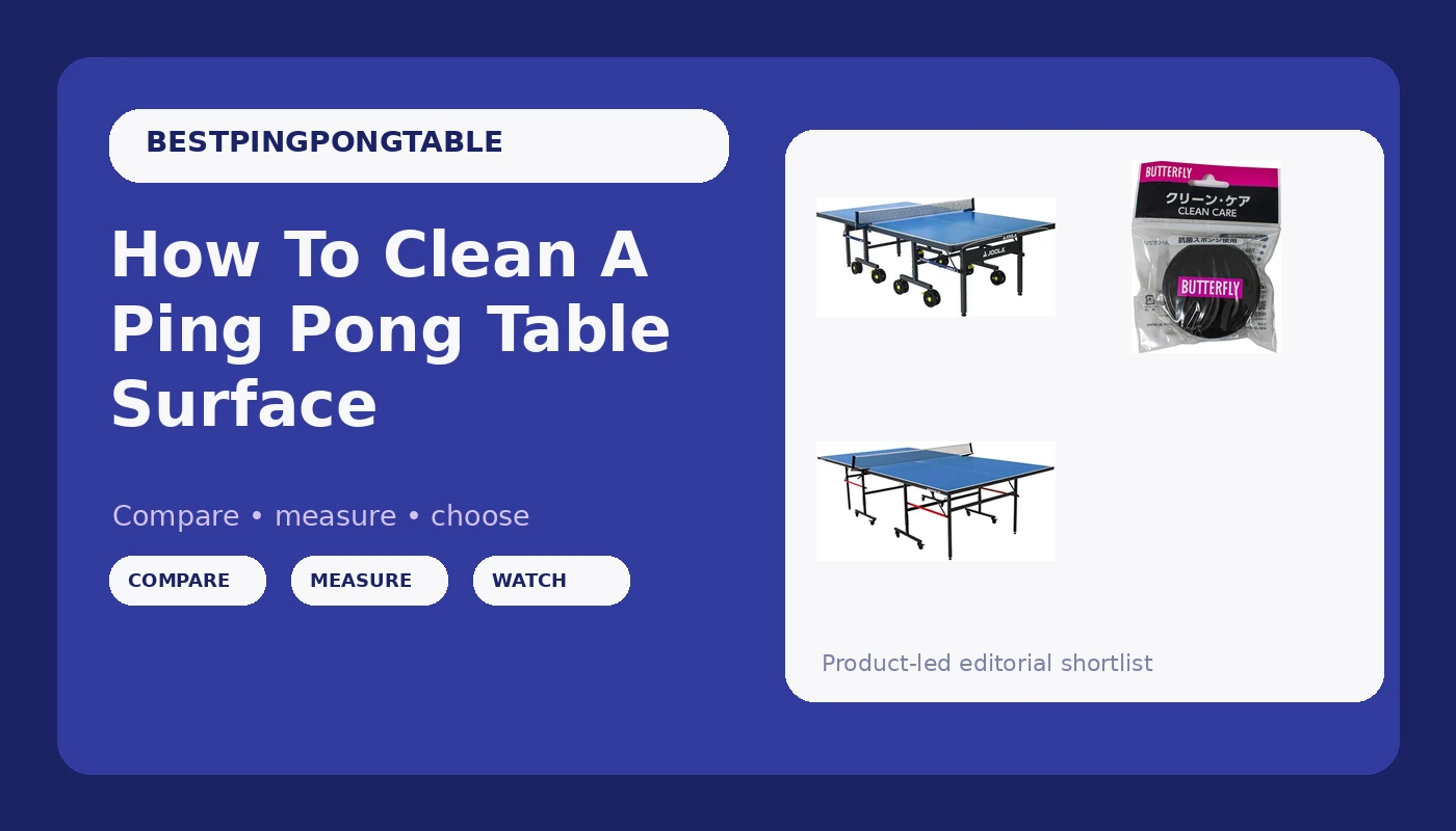 How To Clean A Ping Pong Table Surface - PingPongTableGuide review with measurements and honest opinion