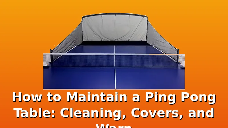 How to Maintain a Ping Pong Table: Cleaning, Covers, and Warp - PingPongTableGuide review with measurements and honest opinion