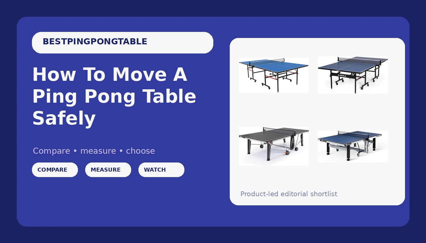 How To Move A Ping Pong Table Safely - PingPongTableGuide review with measurements and honest opinion