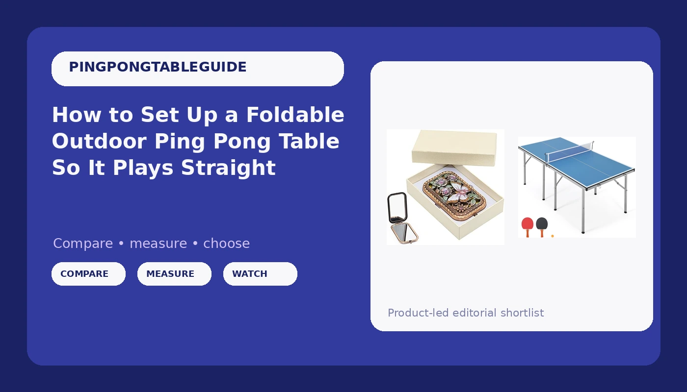 How to Set Up a Foldable Outdoor Ping Pong Table So It Plays Straight