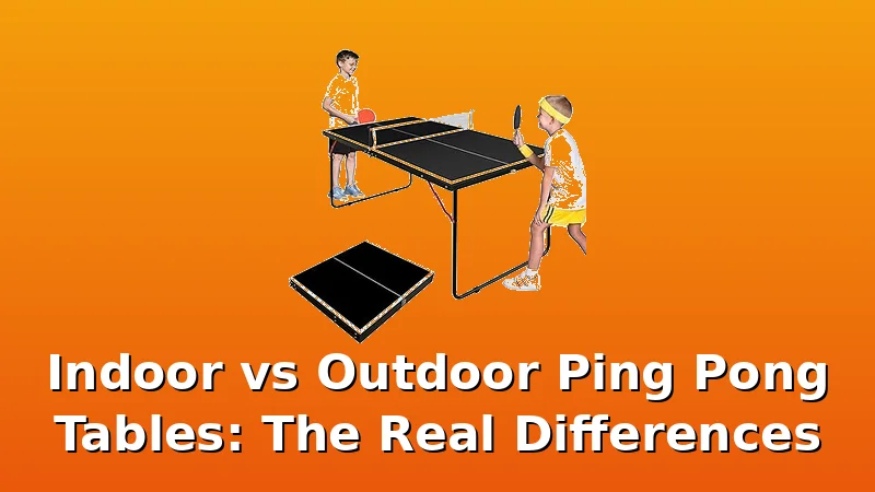 Indoor vs Outdoor Ping Pong Tables: The Real Differences - PingPongTableGuide review with measurements and honest opinion