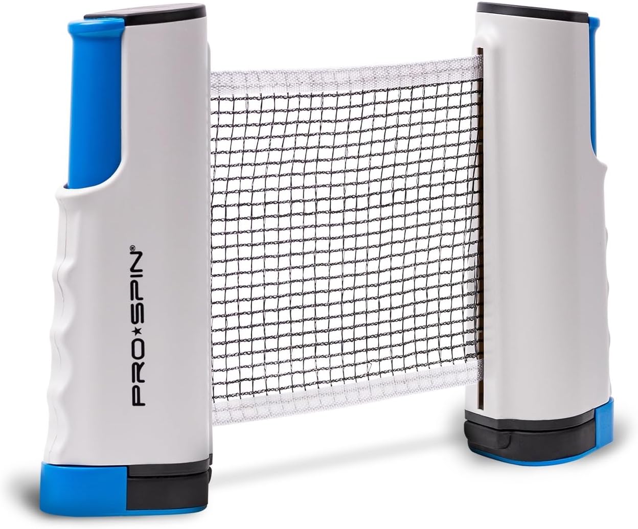 PRO-SPIN Retractable Ping Pong Net - 72" Table Tennis Net with Clamps | Portable Ping Pong Net for Any Table | Includes Custom Mesh Storage Bag | Replacement Table Tennis Net Posts