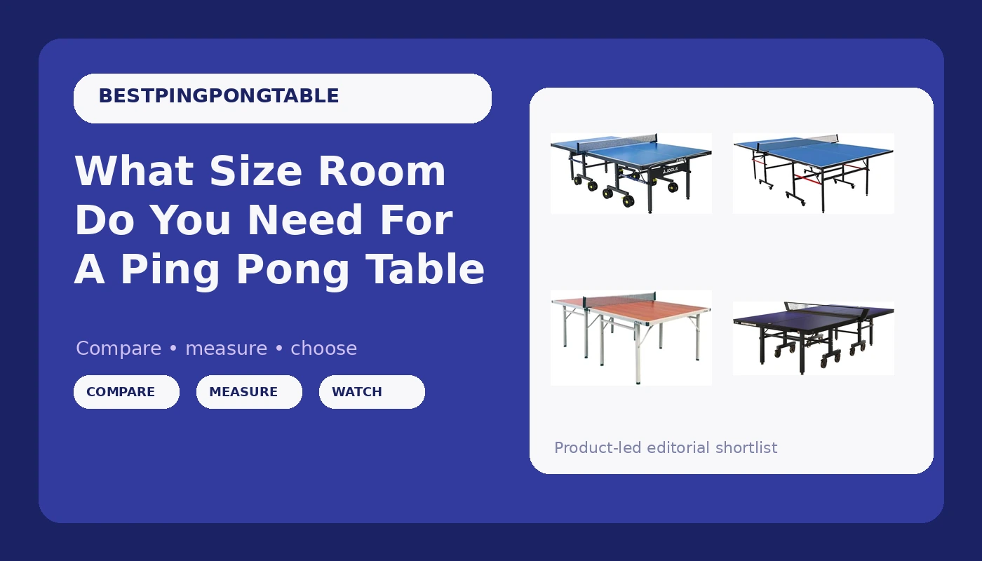 What Size Room Do You Need For A Ping Pong Table - PingPongTableGuide review with measurements and honest opinion